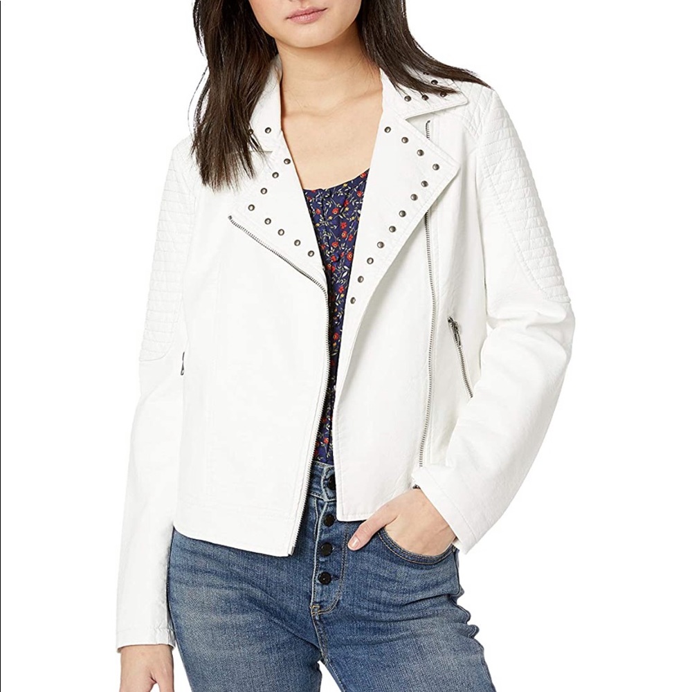 Jack by BB Dakota Vegan Leather Studded Jacket